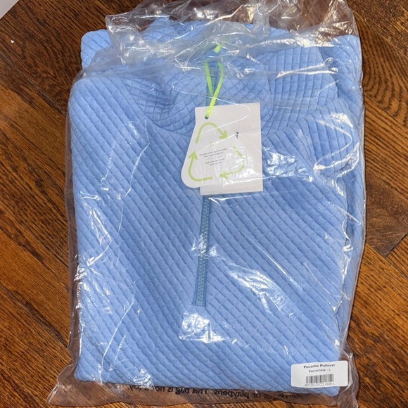 💙Dudley Stephens💙 NWT Pocomo Waffle Pullover in Periwinkle. Size L. BRAND NEW! - Picture 4 of 8